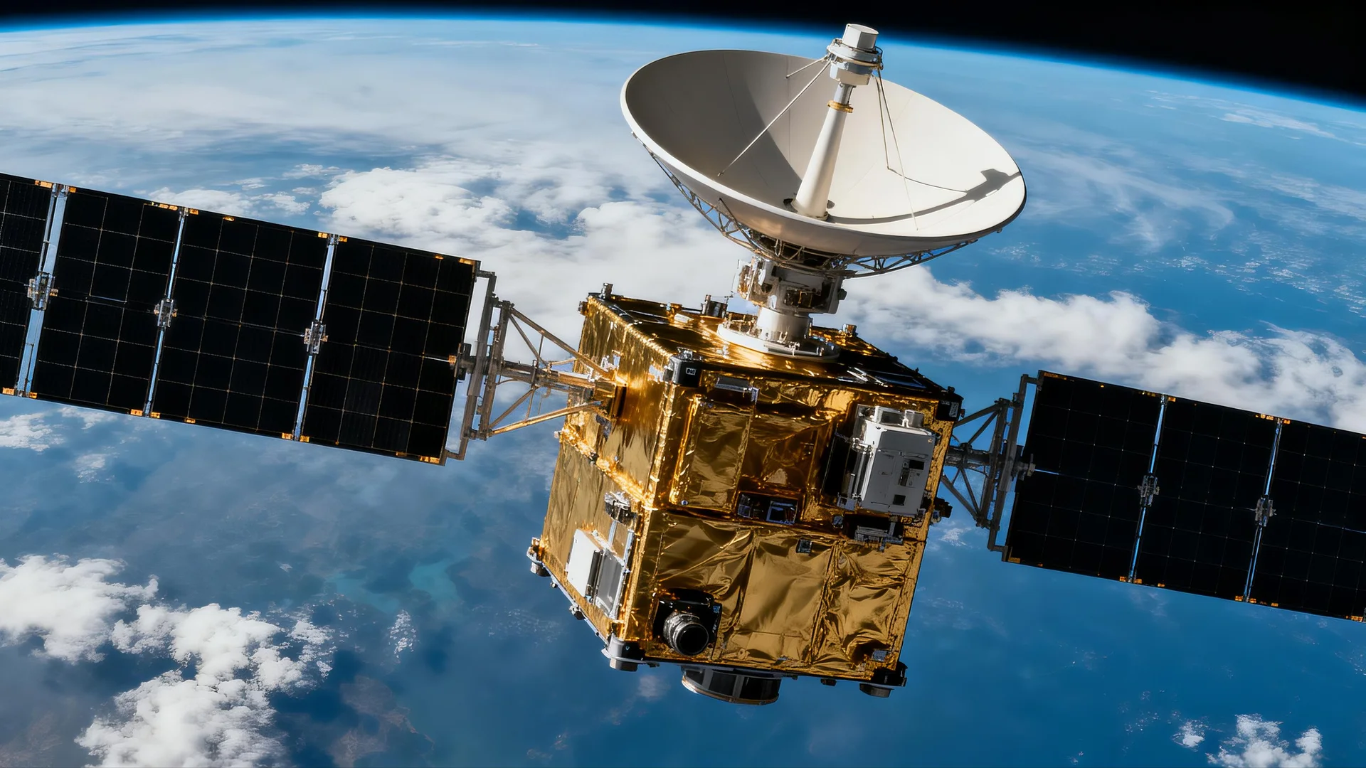 Satellite MLI blanket for external thermal protection in space